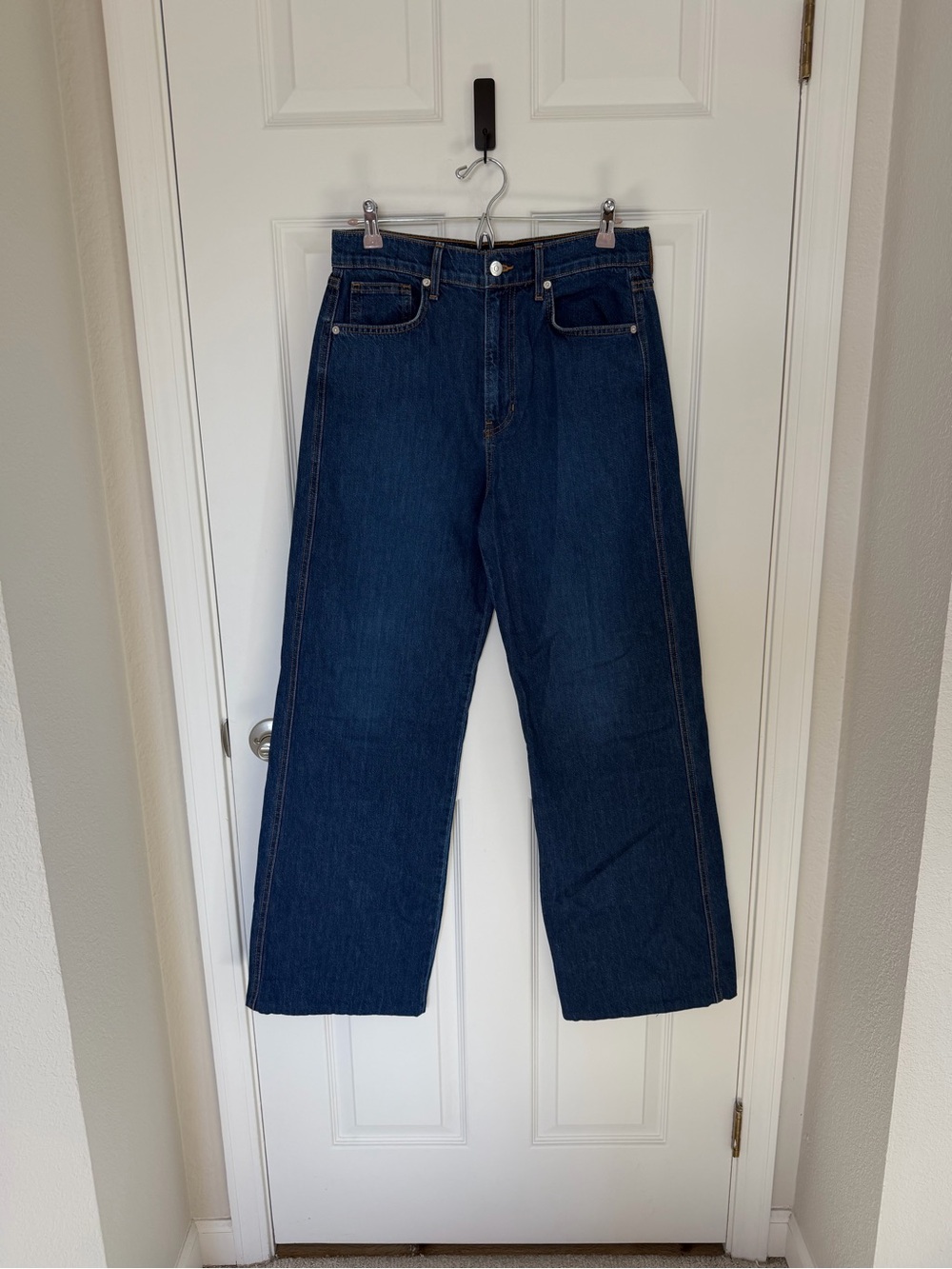 Veronica Beard Taylor Relaxed Wide Leg High Rise Jeans, 29 - Picture 2 of 11
